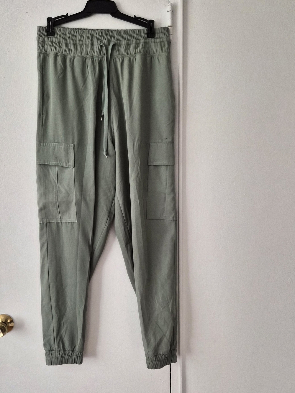 Men's Sage Green Cargo Jogger Pants - Unbranded